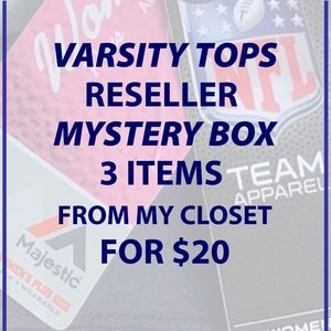 NWT Reseller Mystery Box Varsity Tops 3 for $20